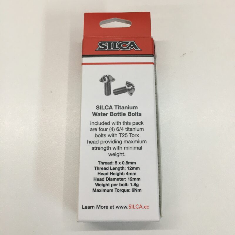 Silca Titanium Bolt Water Bottle cage | bourbon