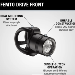Lezyne Femto Drive FRONT | Black