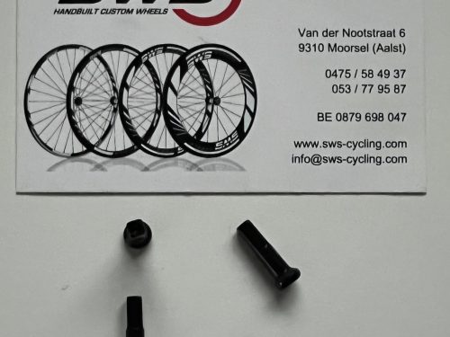 DT swiss Alu Nippel 2,0x16mm zwart Pro Lock