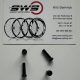 DT swiss Alu Nippel 2,0x16mm zwart Pro Lock