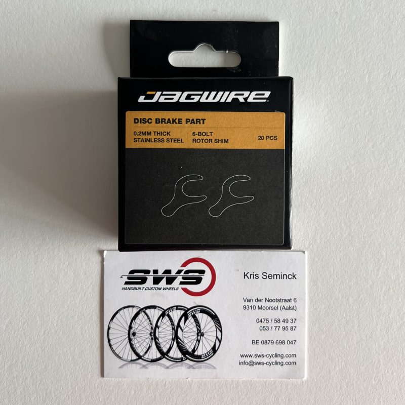 Jagwire 6-bolt rotor shim | box 20 pcs | front